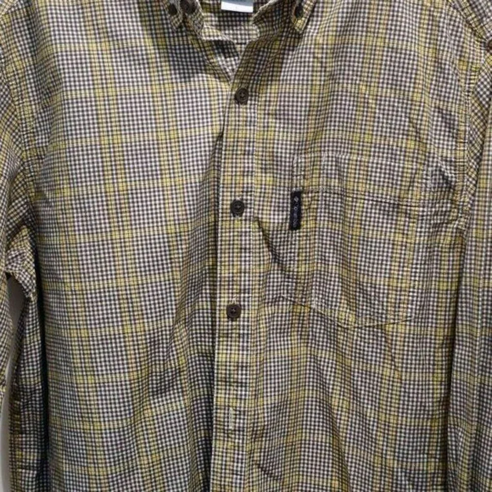 Columbia Men's Plaid Long Sleeve Shirt | Size L | Rugged Comfort Meets Everyday - Picture 6 of 13